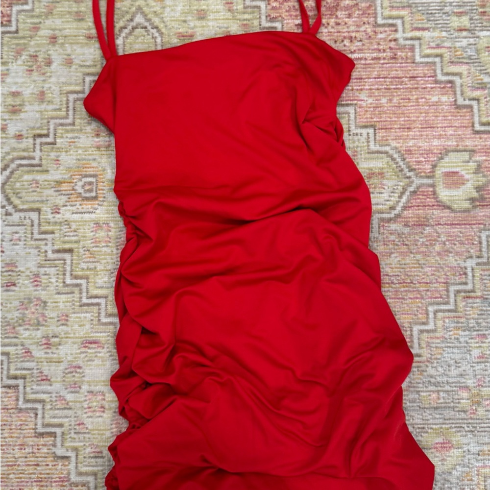 Vibrant Red Mini Dress for Scarlet Night